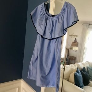 J Crew tank dress with ruffle size Medium